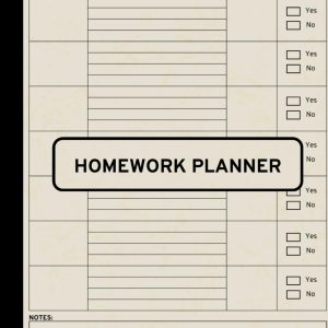 Homework Planner: Undated Daily Assignment Tracker for Students of All Levels: Elementary, Middle, High School, and College, Perfect for Homeschooling Success. (Gray Cover)