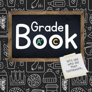 Teacher Grade Record Book: For Primary, Elementary, Middle School, High School Academic Year