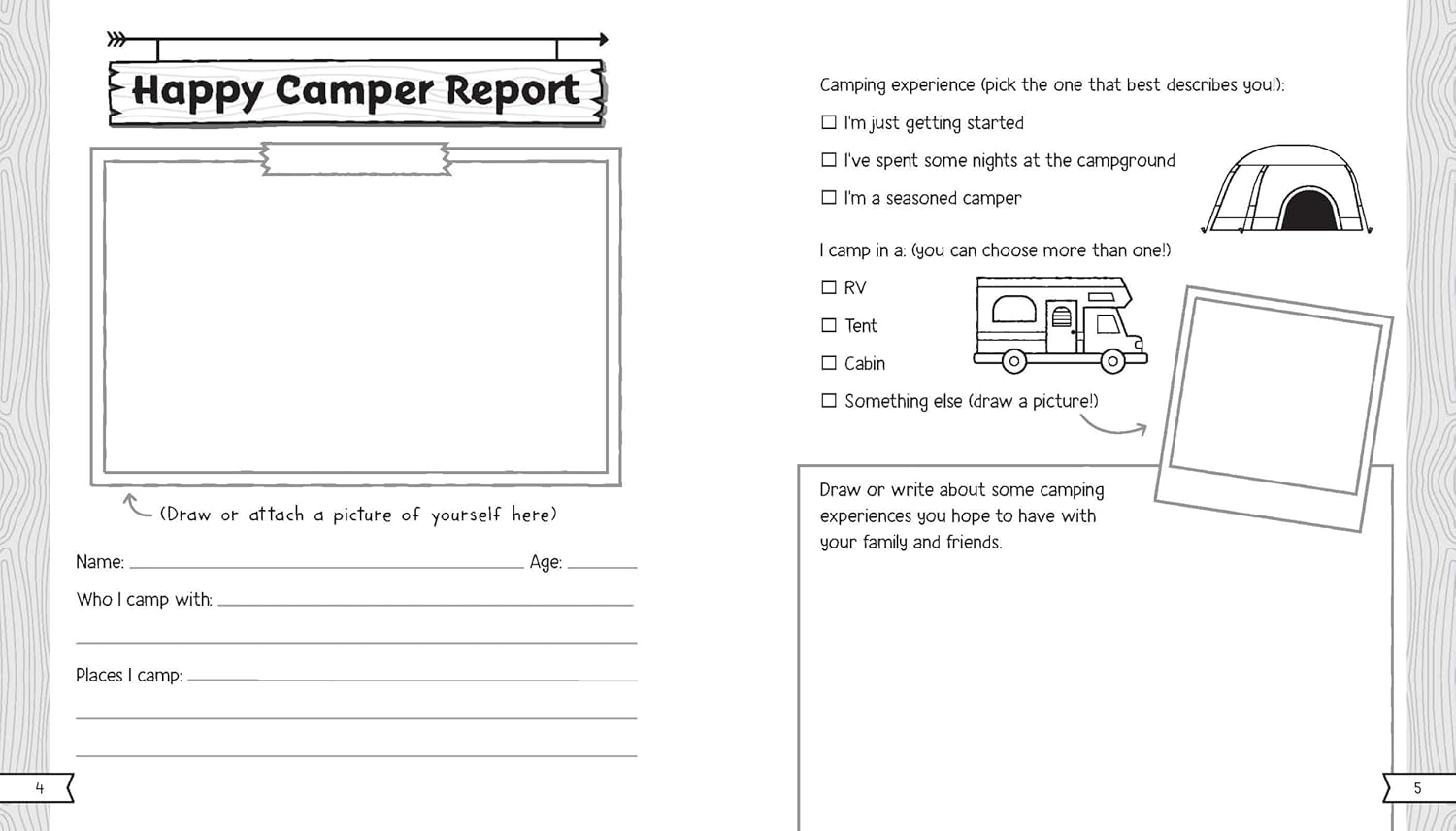 Let's Go Camping: A Journal and Logbook for Kids (Where Should We Camp Next?) - Image 4
