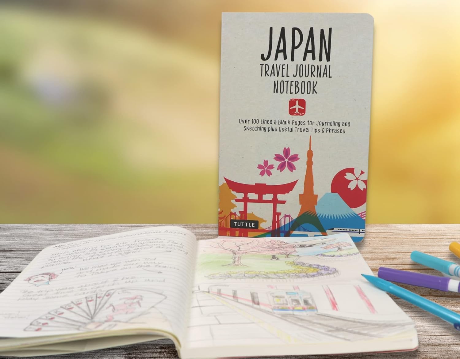 Japan Travel Journal Notebook: 16 Pages of Travel Tips & Useful Phrases followed by 106 Blank & Lined Pages for Journaling & Sketching - Image 7