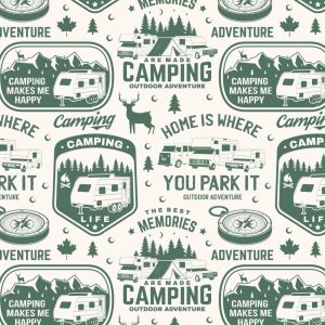 Camping Journal & RV Travel Logbook: RV Trip Caravan Holiday Campsite Record & Adventure Travel Notebook