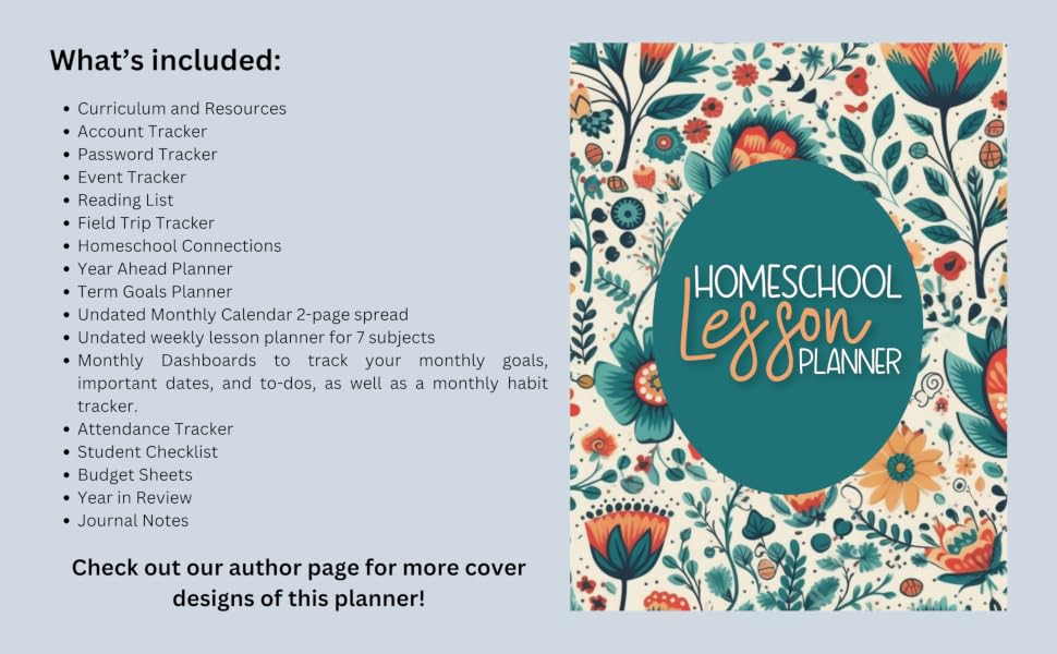 Homeschool Lesson Planner