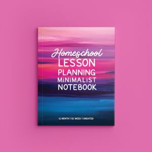 Homeschool Lesson Planning Minimalist Notebook Artist Series