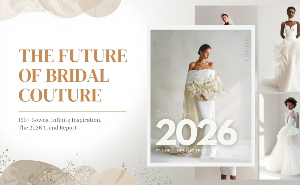 modern wedding gown