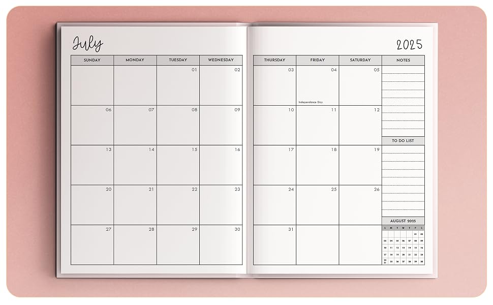  Weekly and Monthly Agenda 2025-2026