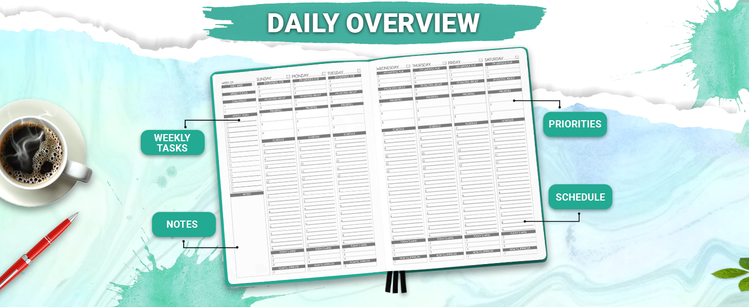 Daily Undated Planner