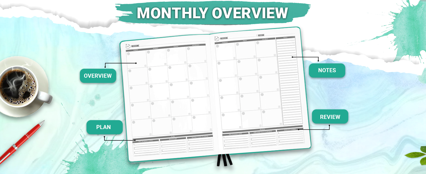 undated weekly planner