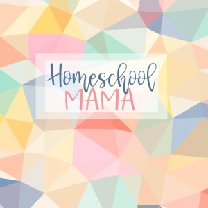 Homeschool Mama: Weekly & Monthly Lesson Planner and Grade Book for Teaching Multiple Kids - Academic School Year - Pretty Polygons