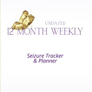 UNDATED 12 MONTH WEEKLY PLANNER: & SEIZURE TRACKER