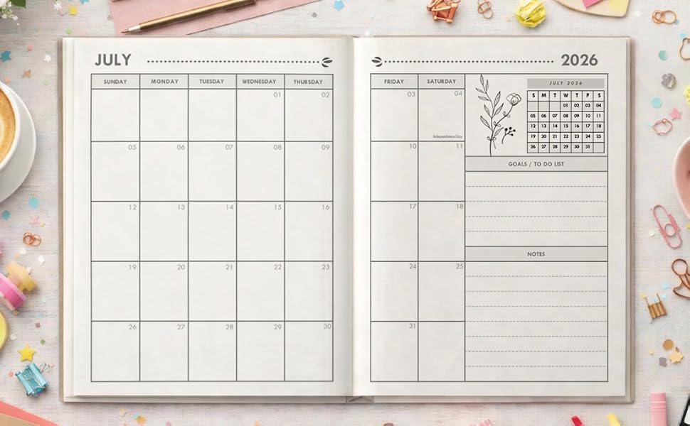 Monthly lesson planner july 2026- june 2027