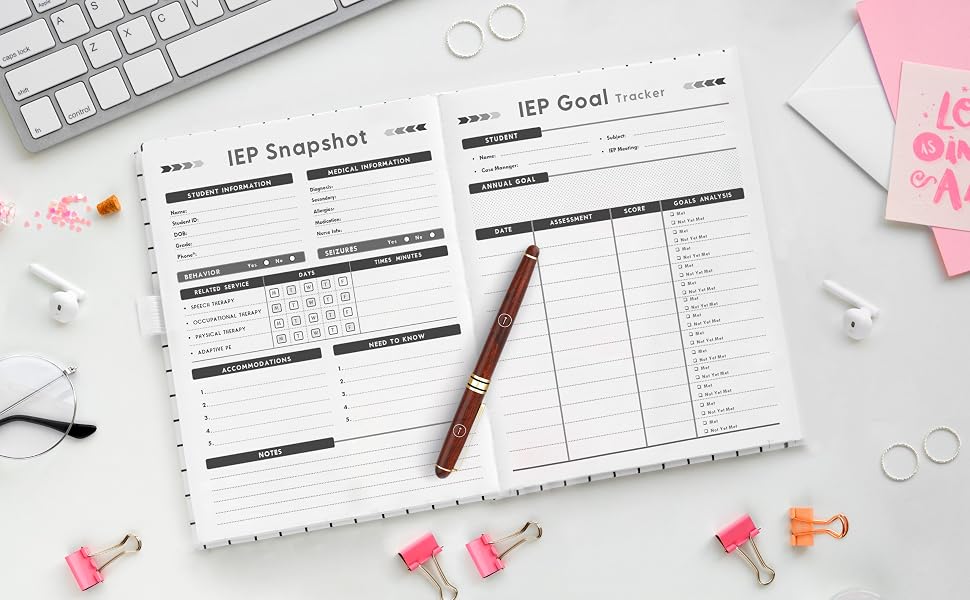 IEP snapshot + IEP goal tracker
