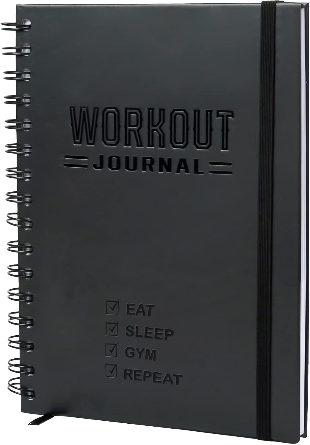 Nextnoid Hardcover Fitness Journal Workout Planner for Men & Women – A5(5.7″ x 8.3″) Sturdy Workout Log Book to Track Gym & Home Workouts