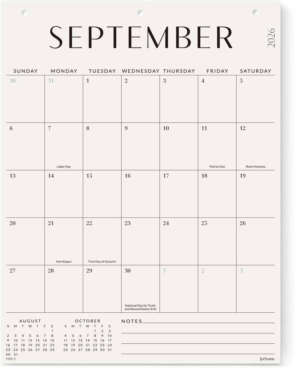 Jotsome Wall Calendar 2026-2027, Monthly Wall Calendar Large 17″x22″