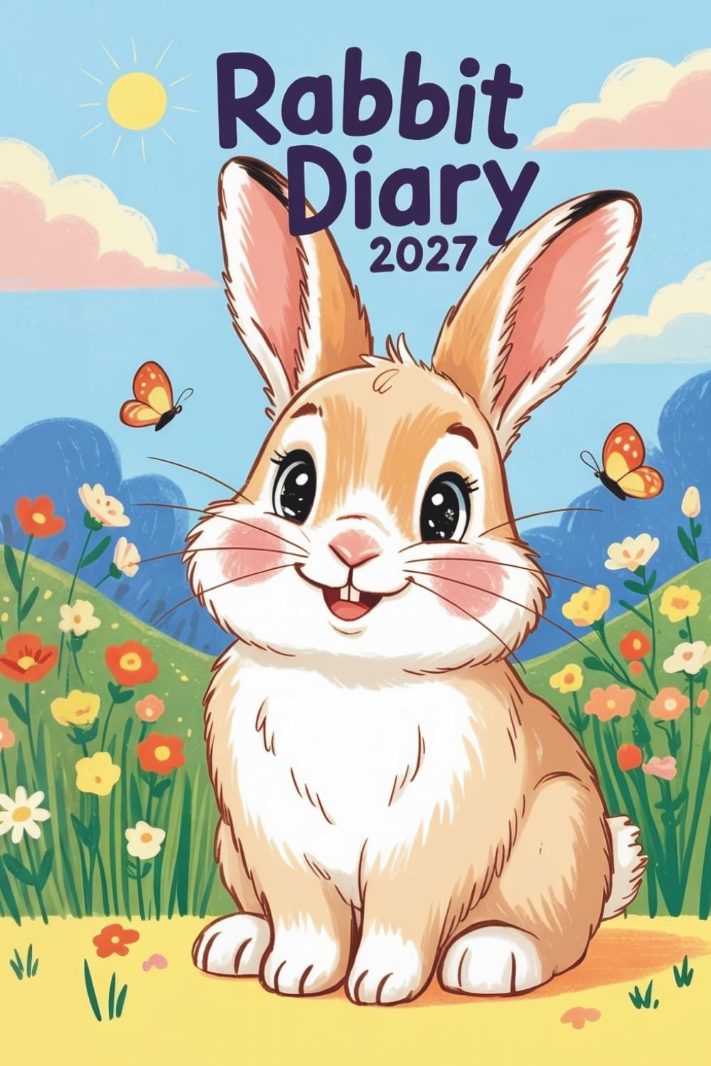 Rabbit Diary 2027: A5 Week-to-view Dated from January 2027 to December 2027. Daily and Weekly Organizer, UK Edition