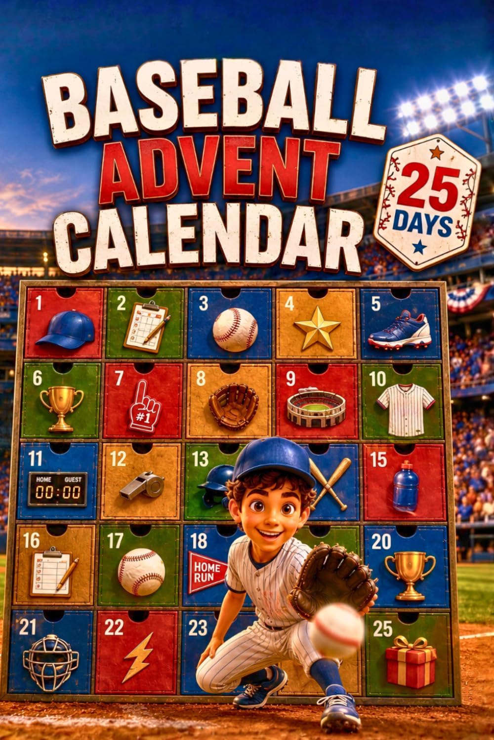 Baseball Advent calendar 2026: 25 Days of Amazing Facts, Records, and Fun Quizzes for Young Fans – stocking stuffers for teen boys