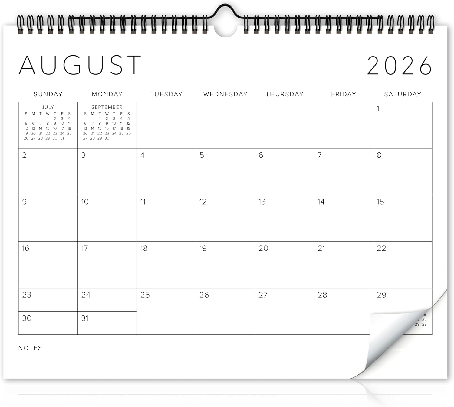 Beautiful 2026-2027 Wall Calendar – Runs from June 2026 – December 2027