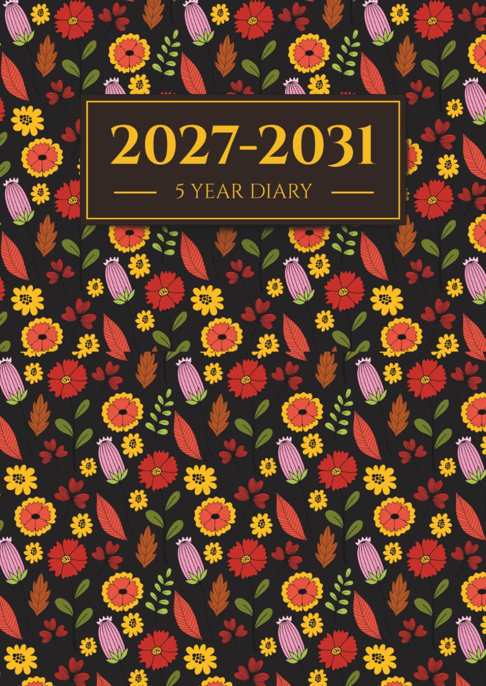 5 Year Diary 2027–2031 A4: Month-to-View Planner from January 2027 through December 2031, 60-Month Calendar Organizer with UK Holidays