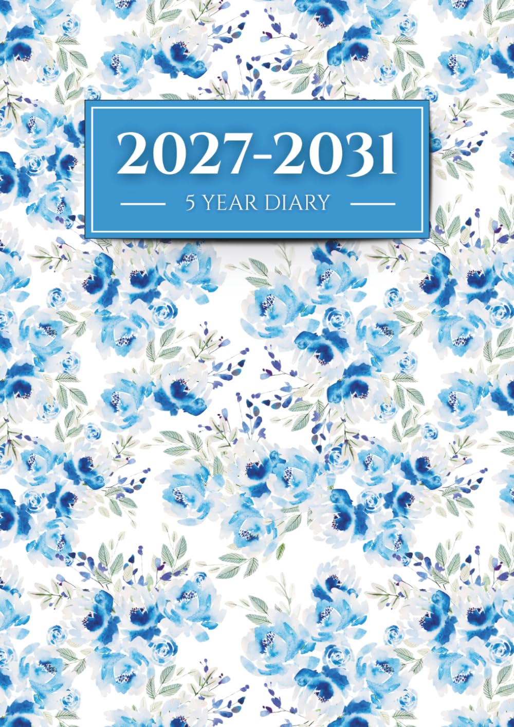 5 Year Diary 2027–2031: Monthly Planner and Organizer from January 2027 to December 2031 with Two Pages per Month with UK Holidays, A4 Size