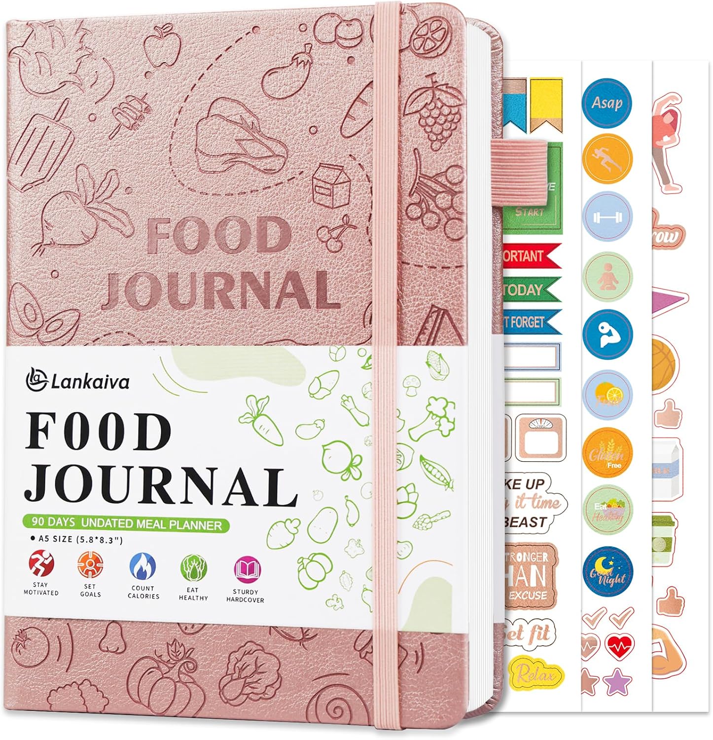 Food Journal for Women Weight Loss, 90Day Fitness with Calorie Counter Book