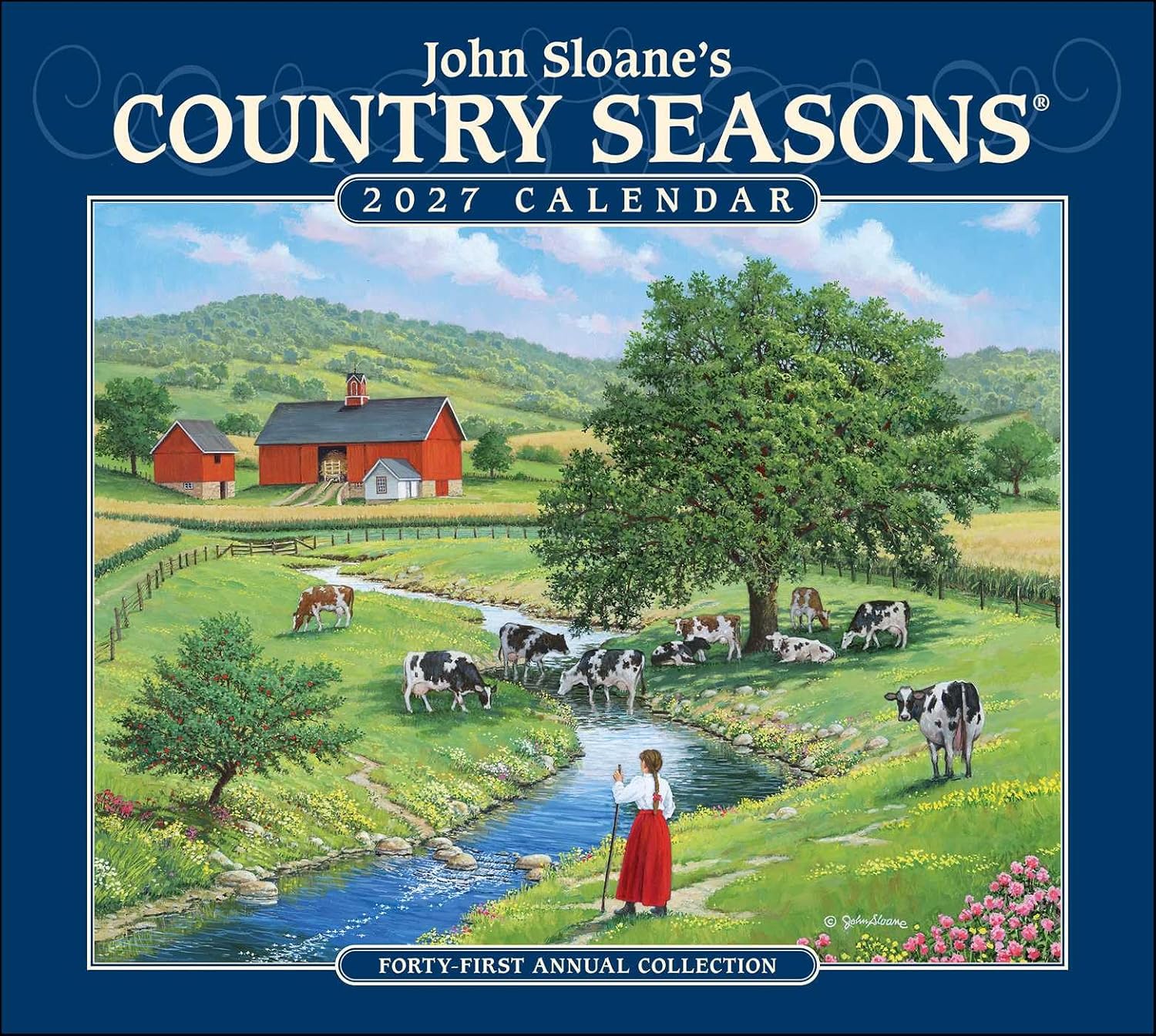 John Sloane’s Country Seasons® 2027 Deluxe Wall Calendar: Forty-First Annual Collection