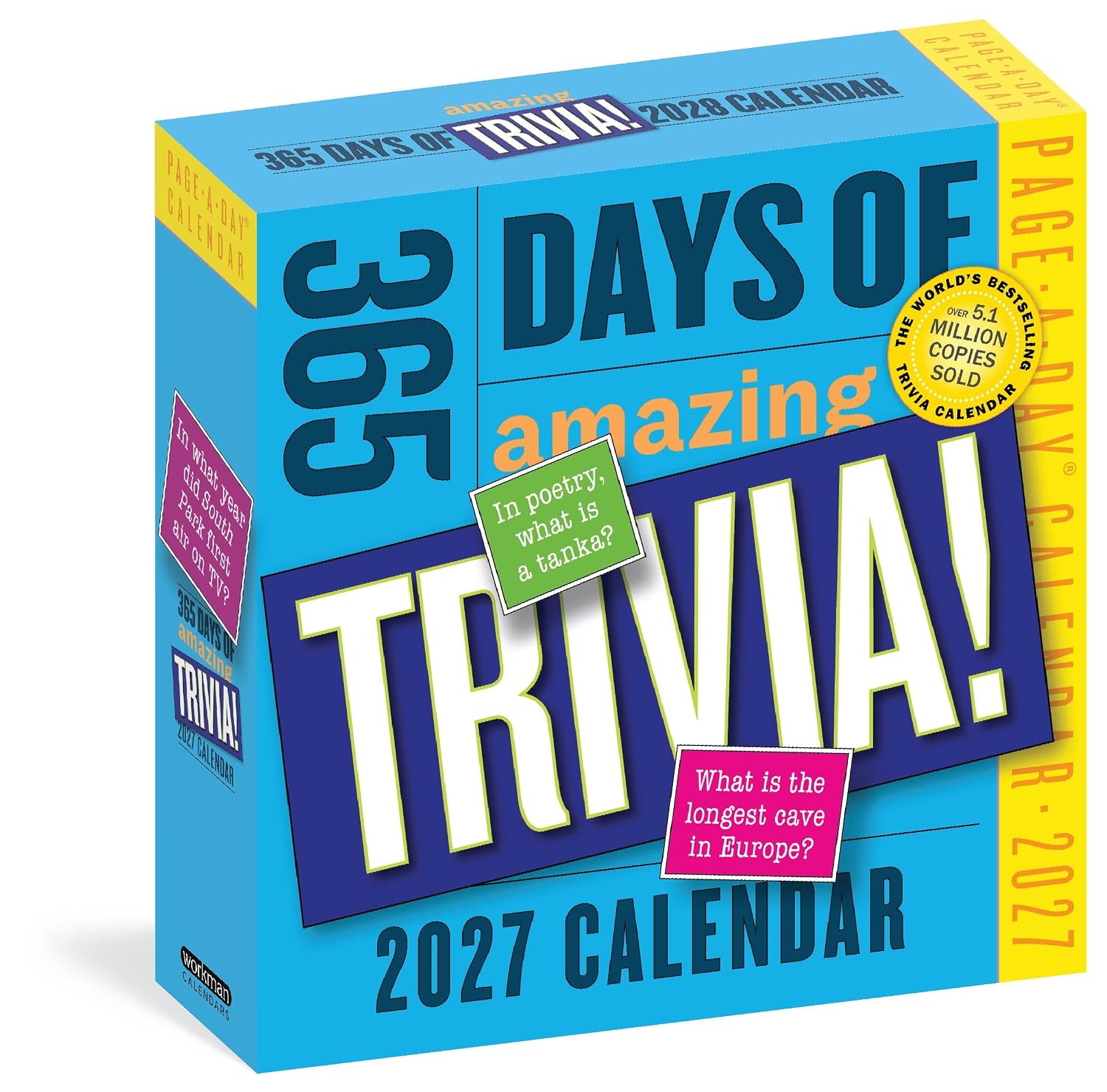 365 Days of Amazing Trivia Page-A-Day® Calendar 2027: The World’s Bestselling Trivia Calendar