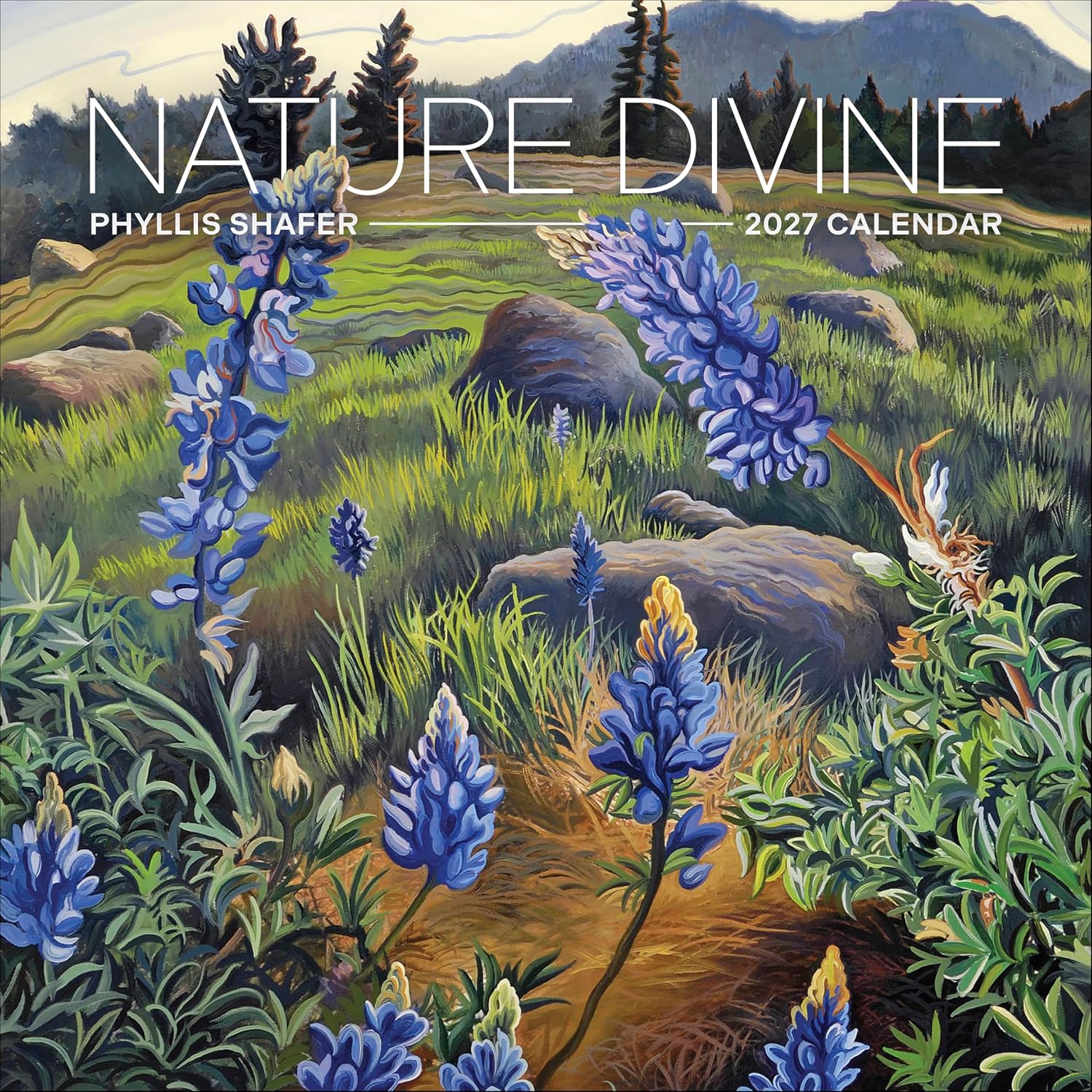 Wall Calendar 2027, Phyllis Shafer: Nature Divin, 12 Months, Large Grid Design Featuring 12 Artworks