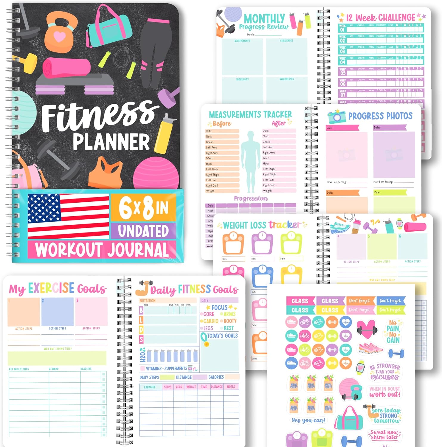 Fitness Journal for Women – Workout Journal for Women, Workout Log Book