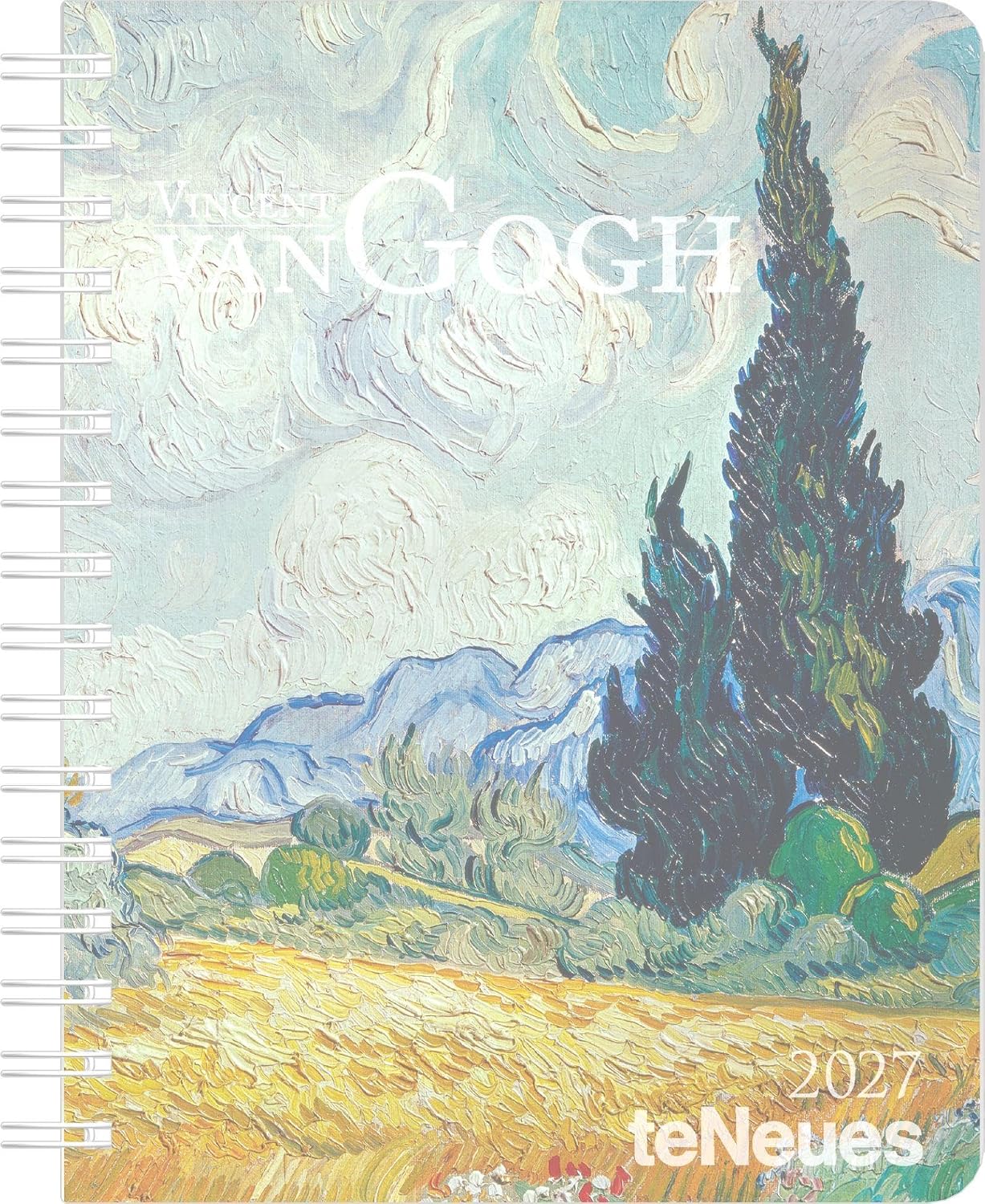 Vincent van Gogh Diary 2027: Book Calendar 17 x 22 cm (6.7 x 8.7 in) – Weekly Planner with Masterpieces by Van Gogh, Protective Cover, International Holidays & Perforated Note Slips for Art Lovers