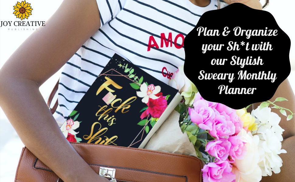 18-Month sweary monthly planner Academic calendar organizer floral women gift moms girls girlfriends