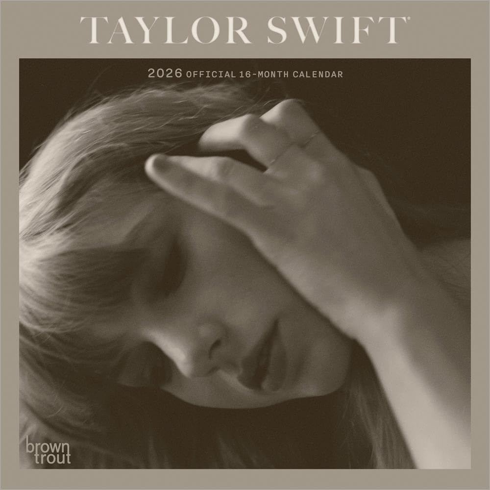 Taylor Swift OFFICIAL | 2026 7 x 14 Inch (Hanging) Monthly Mini Wall Calendar | BrownTrout | Music Pop Singer Songwriter Celebrity