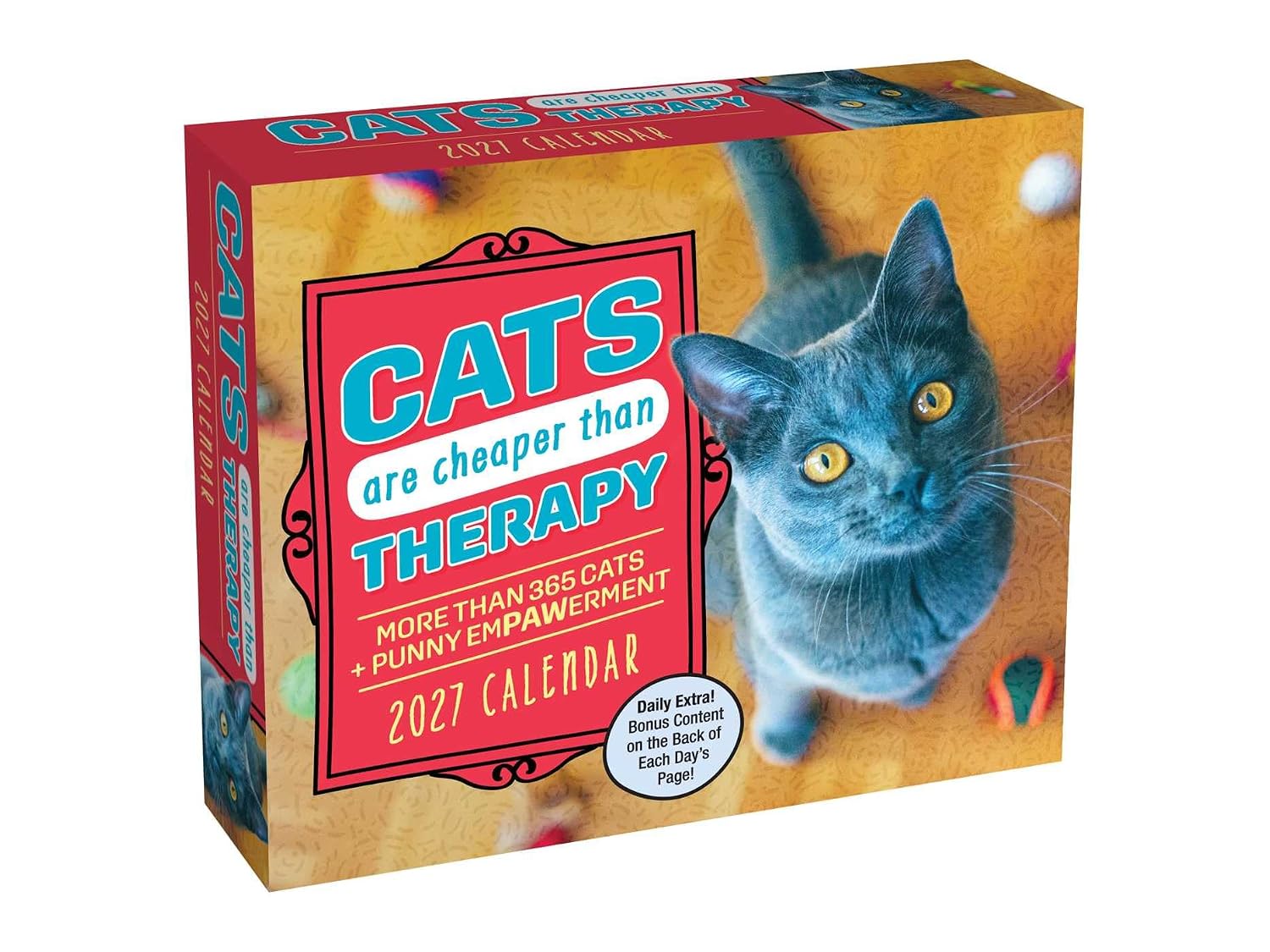Cats Are Cheaper Than Therapy 2027 Day-to-Day Calendar: More Than 365 Cats
