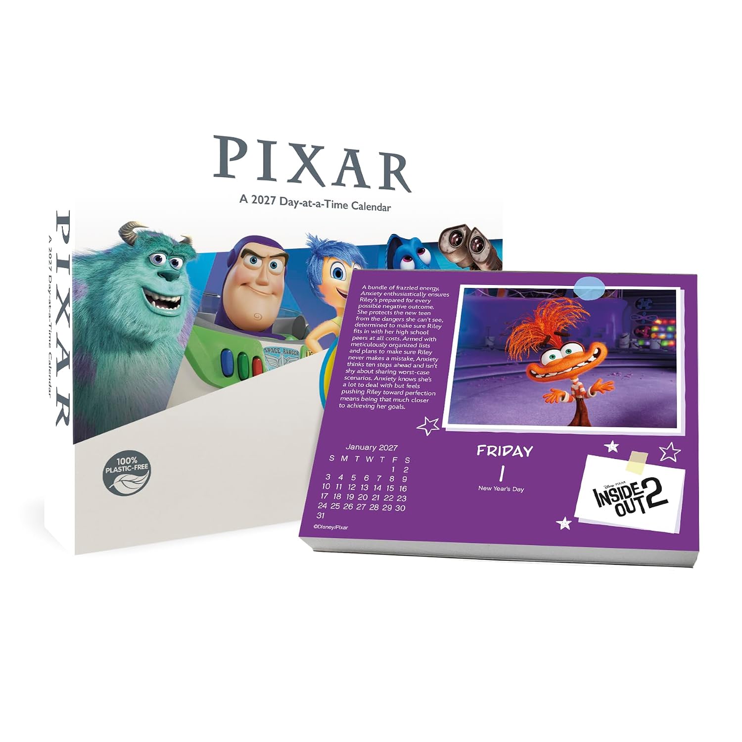2027 Disney Pixar Day-at-a-Time Calendar