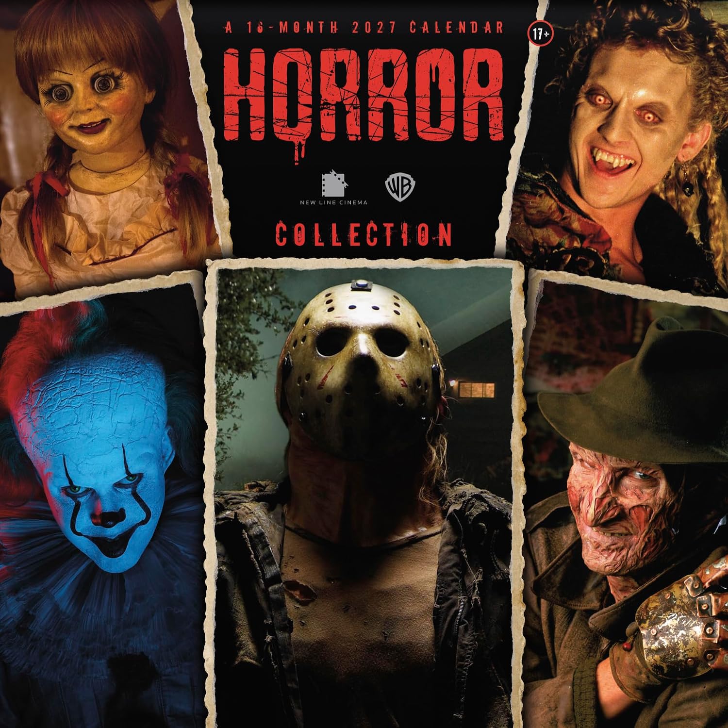 2027 Horror Collection Wall Calendar