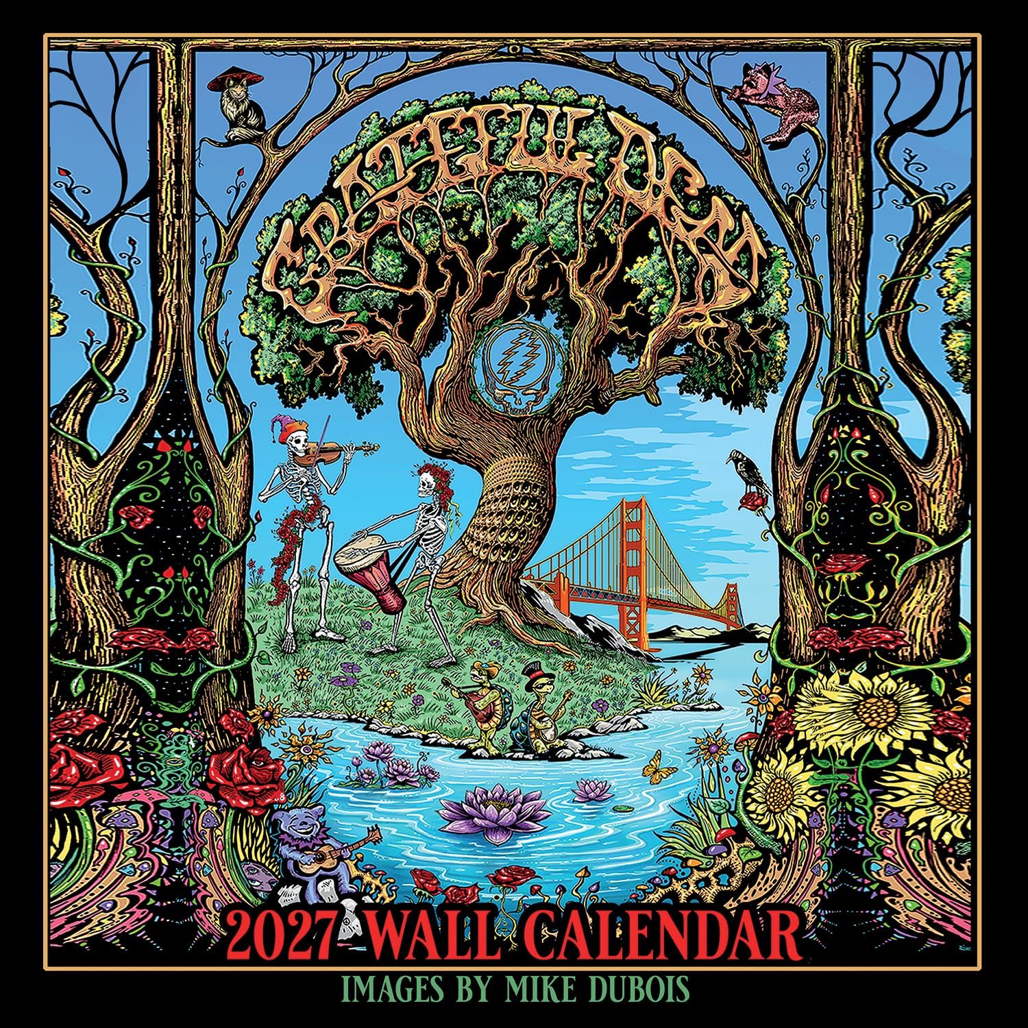 2027 Grateful Dead Wall Calendar 12×12″ – Artwork by Mike DuBois