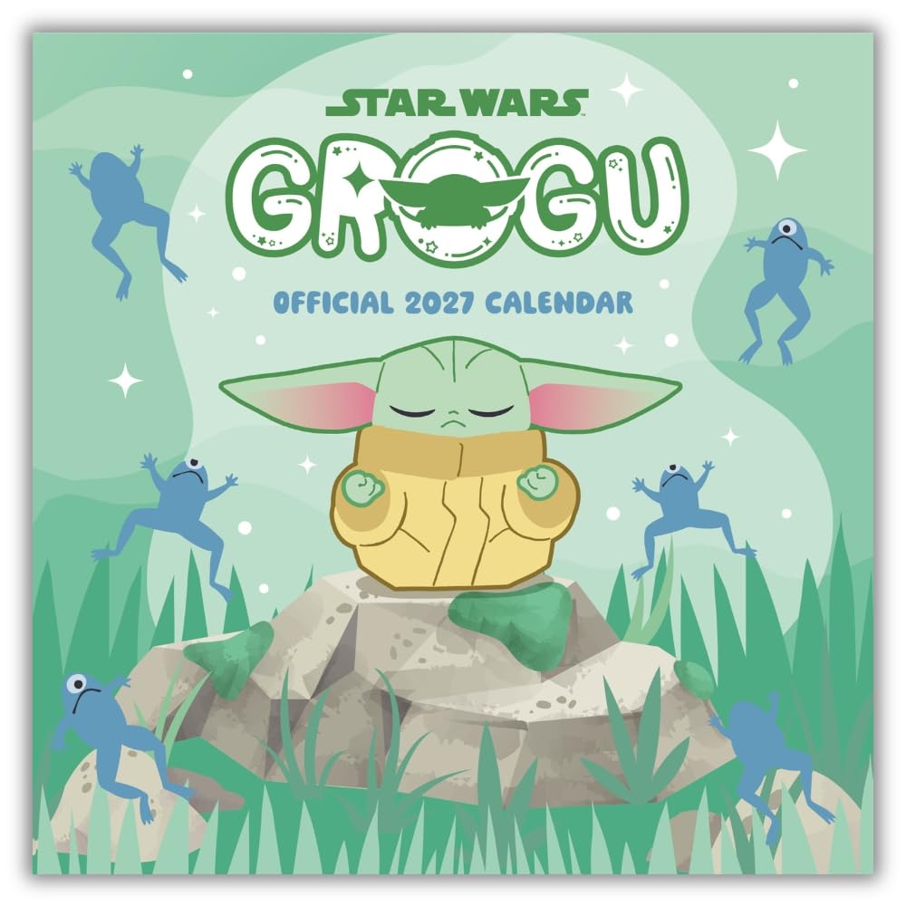 Star Wars The Mandalorian Grogu 2027 Square Calendar