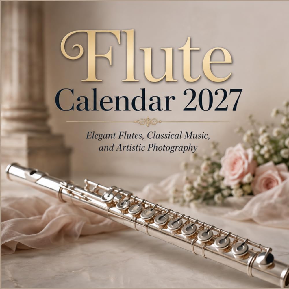 Flute Calendar 2027: 12 Months of Elegant Flutes, Classical Music, and Artistic Photography
