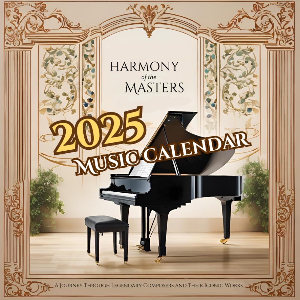 Harmony of the Masters – 2025 Music Calendar: A Year of Inspiration with Legendary Composers and Curated Musical Masterpieces
