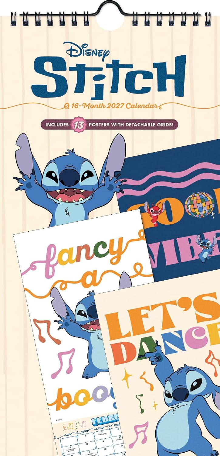 2027 Stitch Mini Poster Calendar