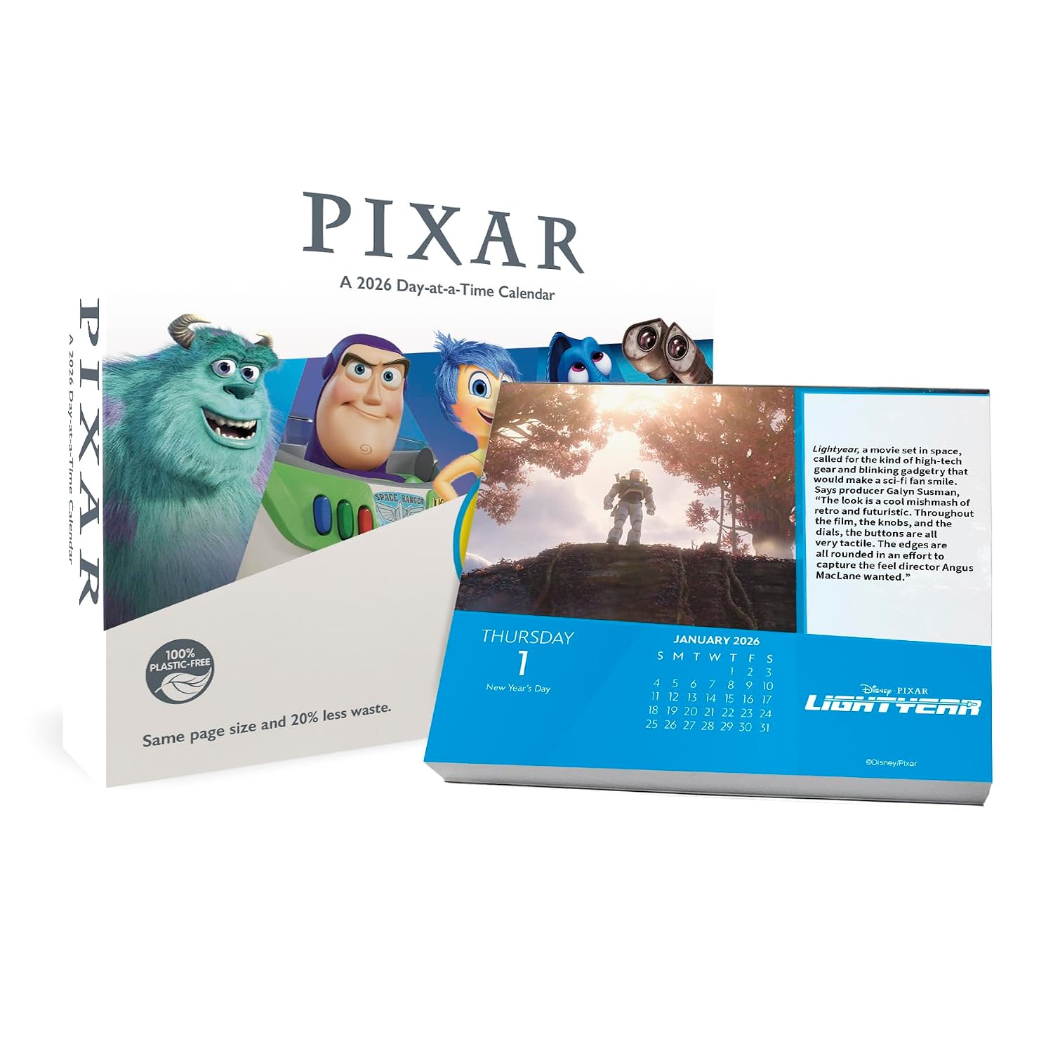 2026 Disney Pixar Day-at-a-Time Box Calendar