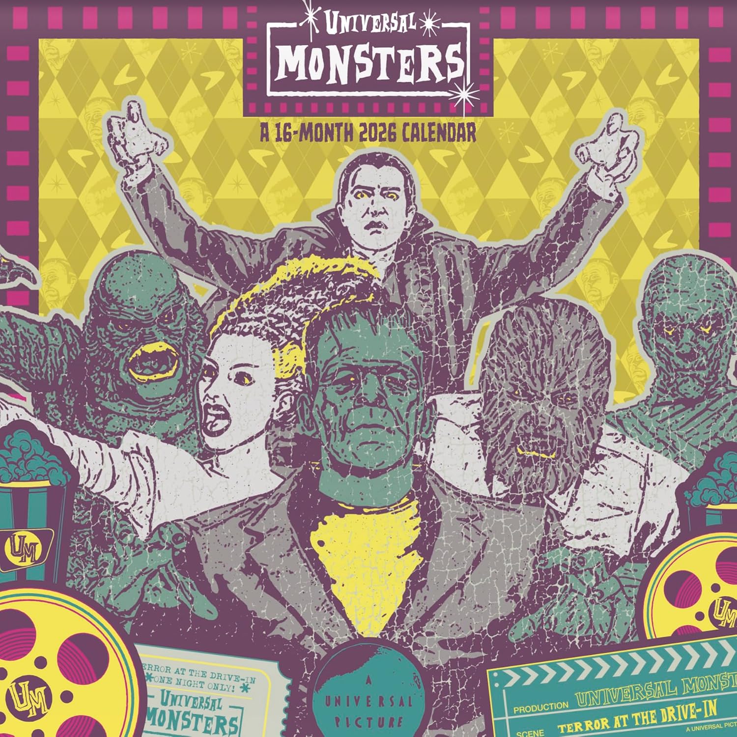 2026 Universal Monsters Wall Calendar