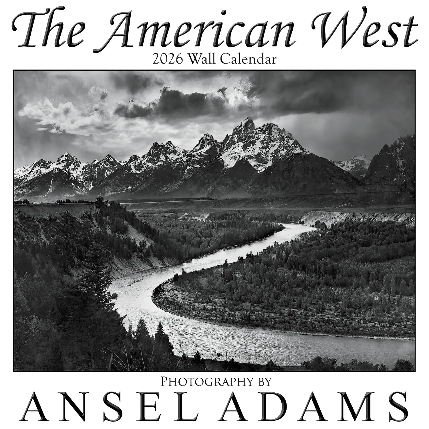 The American West 2026 Wall Calendar with images of national parks by Ansel Adams (12″x12″)