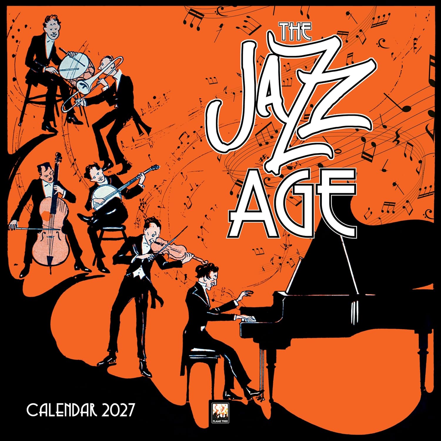 The Jazz Age Wall Calendar 2027 (Art Calendar)