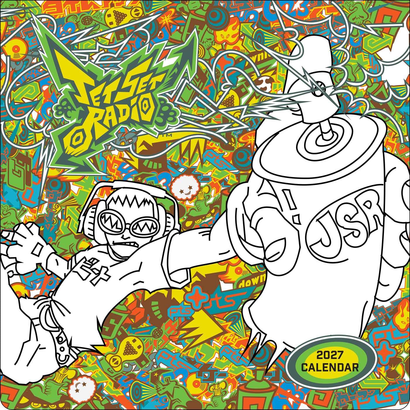 Jet Set Radio 2027 Wall Calendar