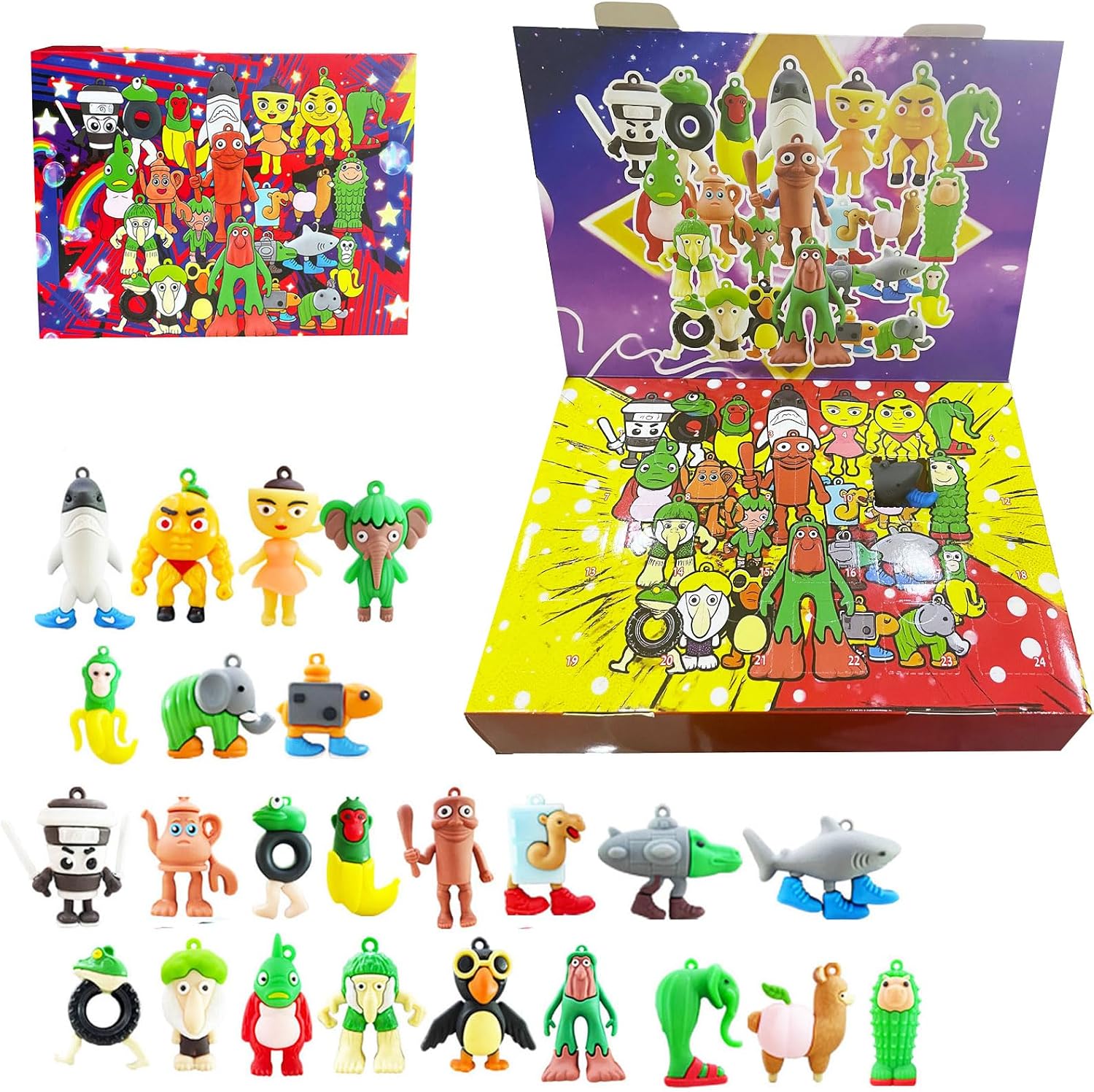 Advent Calendar 2026 for Kids,24 Days of Surprise Countdown Calendar with 24pcs figurines for Boys & Girls,Gifts for Valentine’s Day Easter Basket Stuffers, Fun Christmas Party Favors for Kids