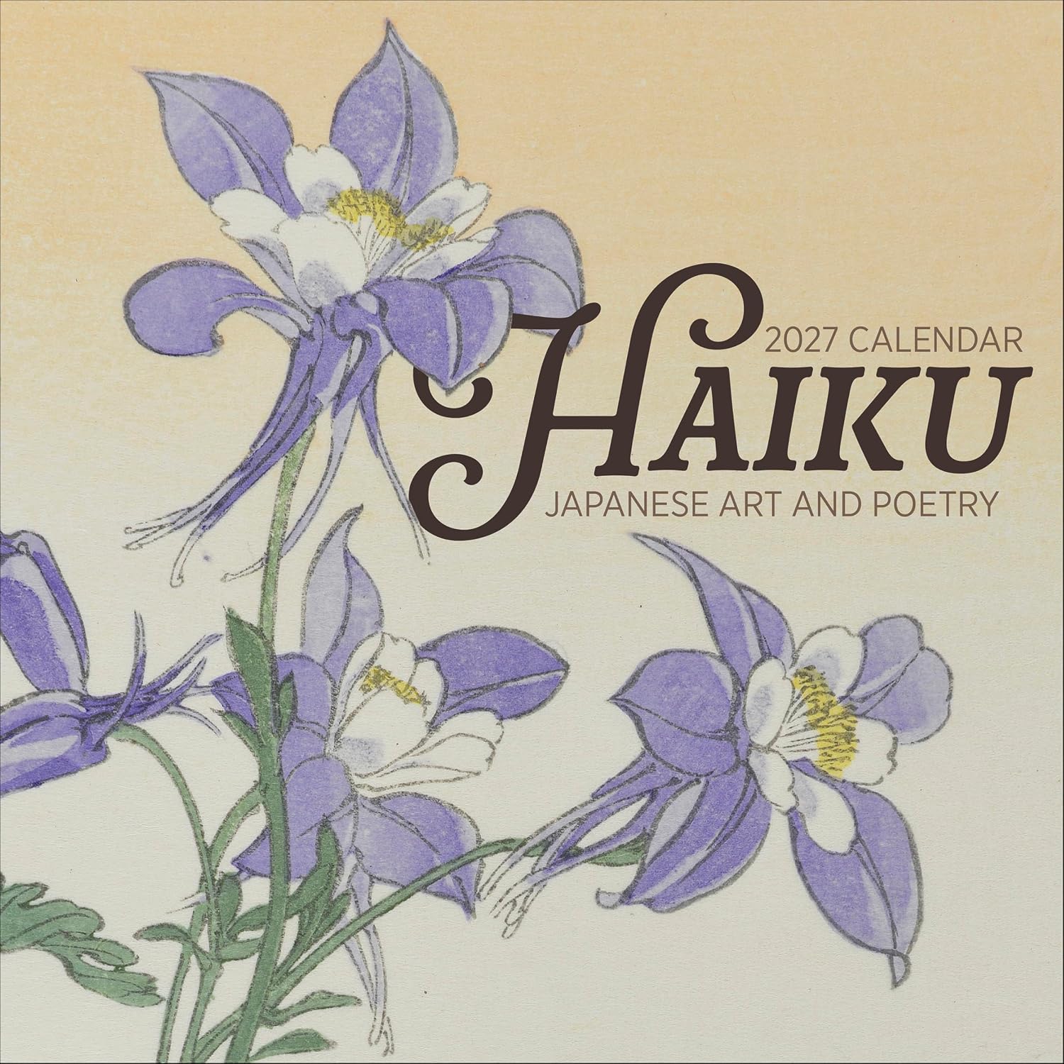 Wall Calendar 2027, Haiku: Japanese Art and Poetry, 12 Months, Large Grid Design Featuring 12 Artworks