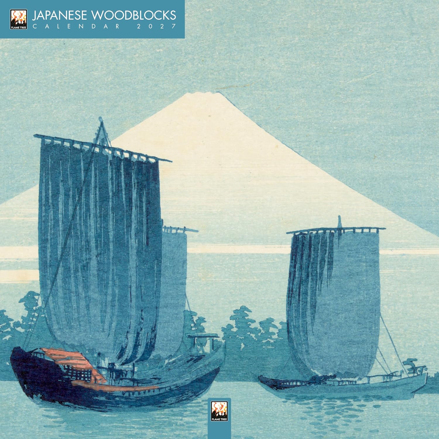 Japanese Woodblocks Wall Calendar 2027 (Art Calendar)