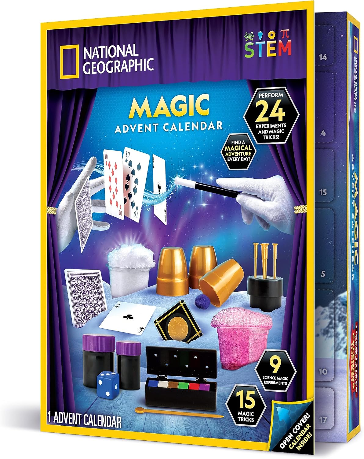National Geographic 2026 Magic Advent Calendar with 24 Days of Tricks